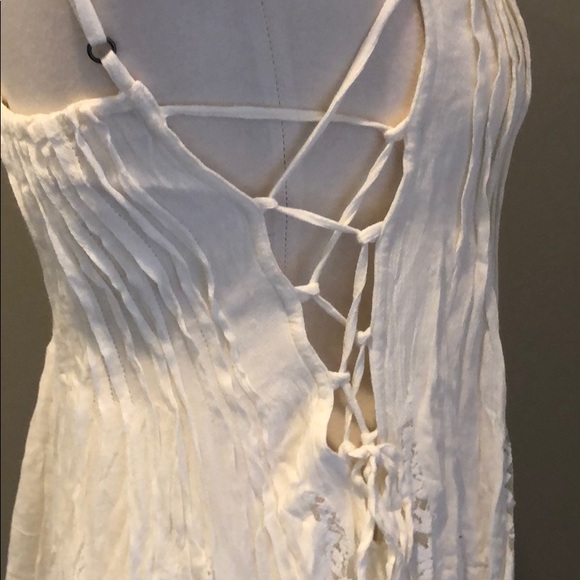 Free People Victorian Lace flowy Sundress Dress - Picture 6 of 8